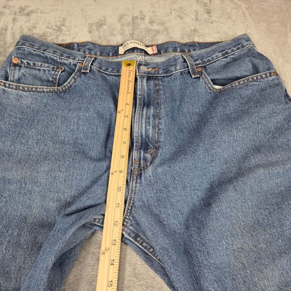 Levis 550 Jeans Mens 40X34 Blue Relaxed Fit 100% Cotton Denim Distressed - Picture 15 of 16